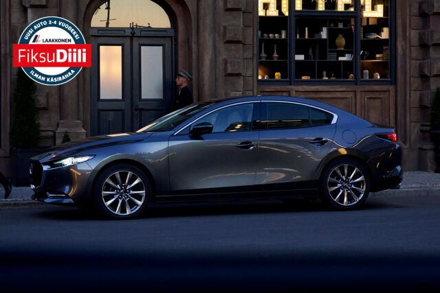 Erä Mazda3-malleja FiksuDiilillä alk. 299 €/kk.
