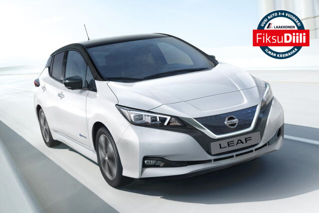Nyt erä huippuvarusteltuja Nissan Leaf N-Connecta -malleja Laakkosen FiksuDiilillä alk. 397 €/kk