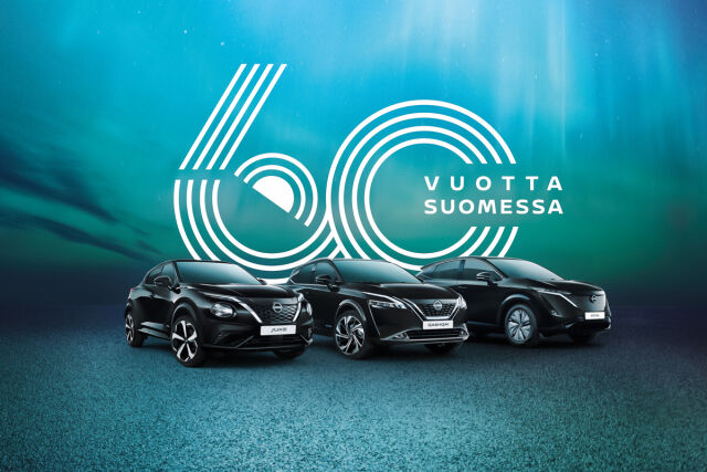 Nissan 60 vuotta Suomessa.