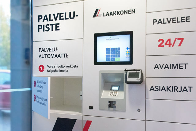 Huollon palveluautomaatti myös Herttoniemen Laakkosen ŠKODA-liikkeessä.